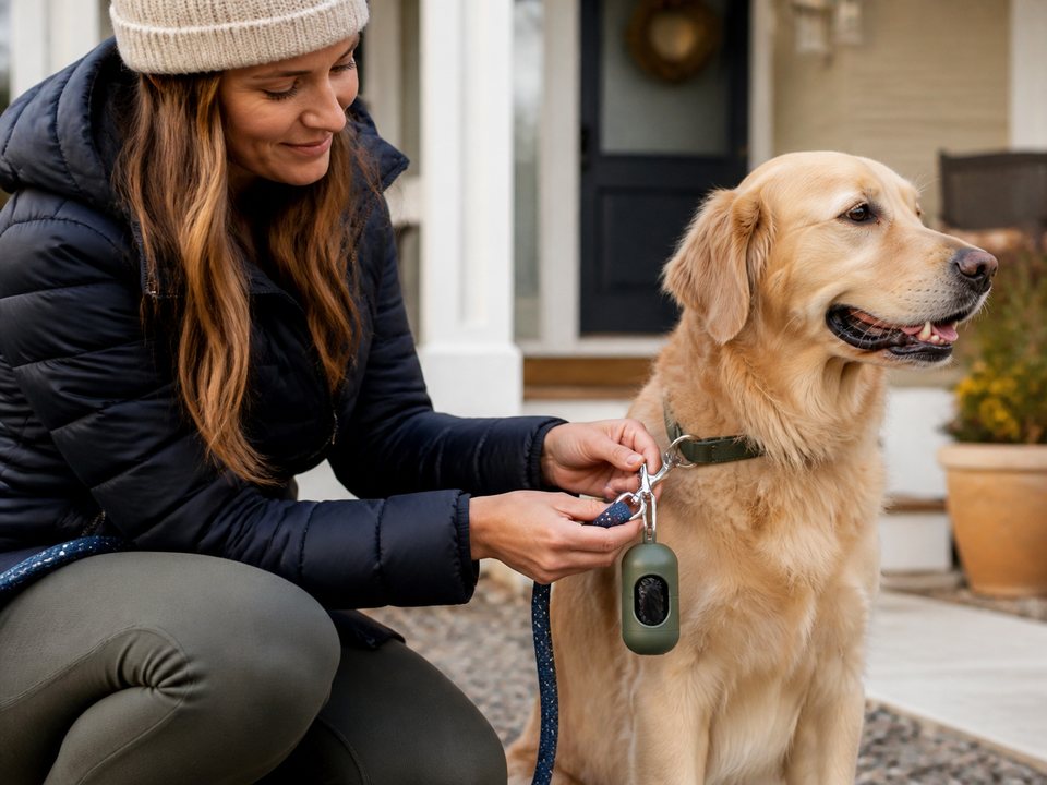Earth Rated Dog Poop Bags lifestyle view